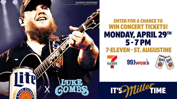 Join WQIK For A Luke Combs Tickets Giveaway At 7-Eleven