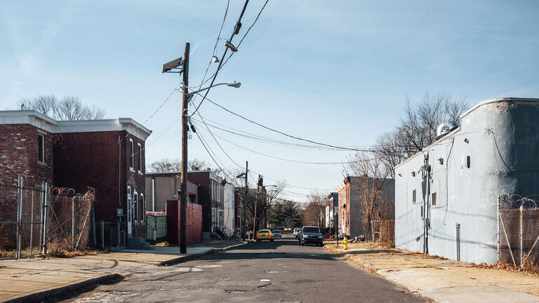 Inner city streets - Camden, NJ