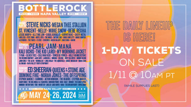 Listen This Weekend To Win Tickets To The BottleRock Music Festival At The Napa Valley Expo!