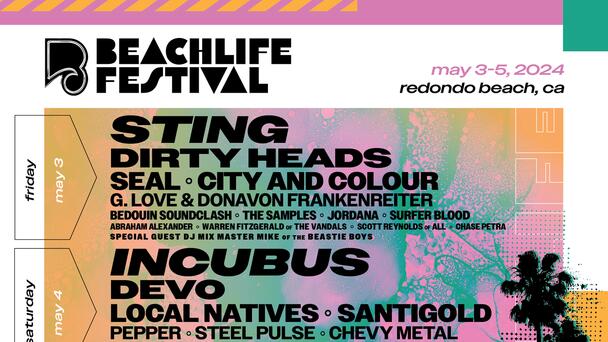 Beachlife Festival Unveils 2024 Lineup: Sting, Incubus, & MORE!