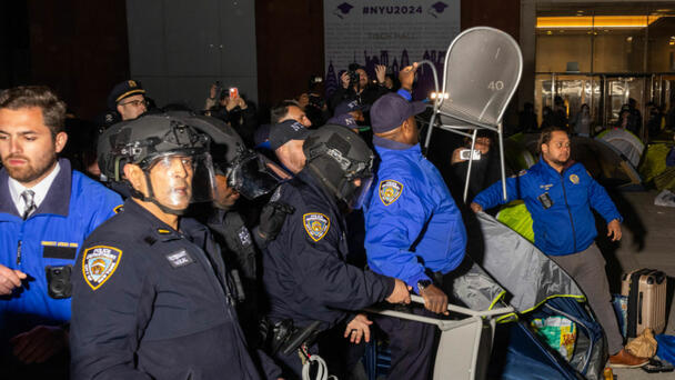 NYPD Arrests 100 Protesters AT NYU