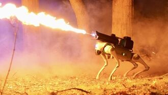Video: Flamethrower-Equipped Robot Dog for Sale from Ohio Company