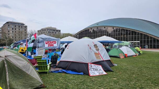 MIT Encampment Grows As Collegiate Students Protest The War In Gaza