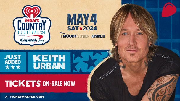 Keith Urban Joins Star-Studded 2024 iHeartCountry Festival Lineup