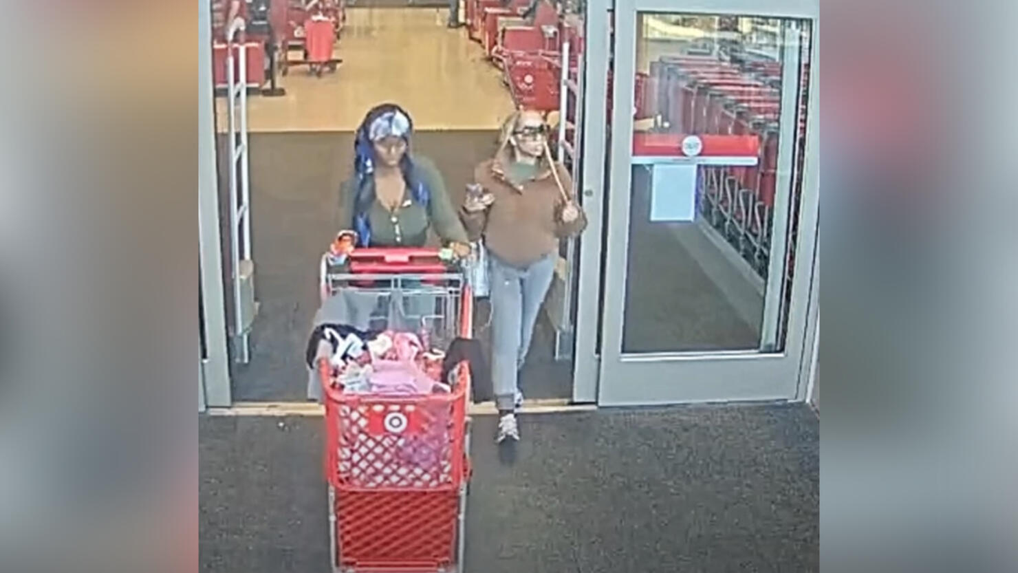 Two women shoplifting from Target