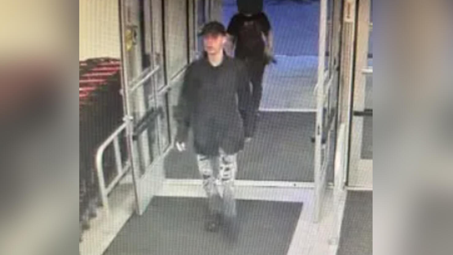Surveillance photo of a kidnapping suspect