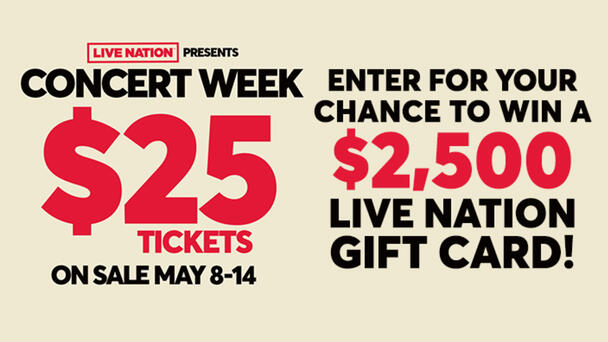 Ryan Seacrest's Live Nation Concert Week Sweepstakes