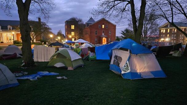 Pro-Palestinian Encampment At Tufts University Taken Down
