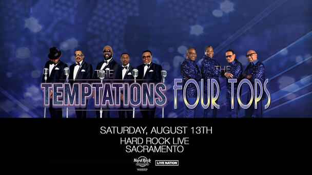 Listen To The 5 O'Clock Feelgood With Chris Davis To See The Temptations & The Four Tops August 13th At Hard Rock Live Sacramento!