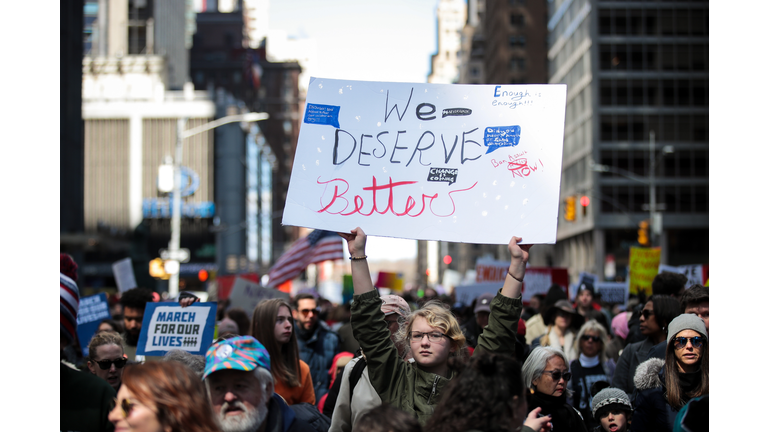 Thousands Join March For Our Lives Events Across US For School Safety From Guns