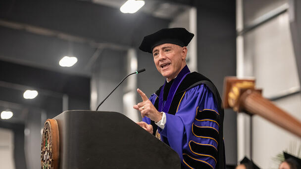 Outgoing Ashland University President Campo honored at commencement
