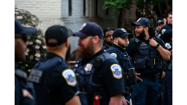 Police Clear Out George Washington University Protest Encampment