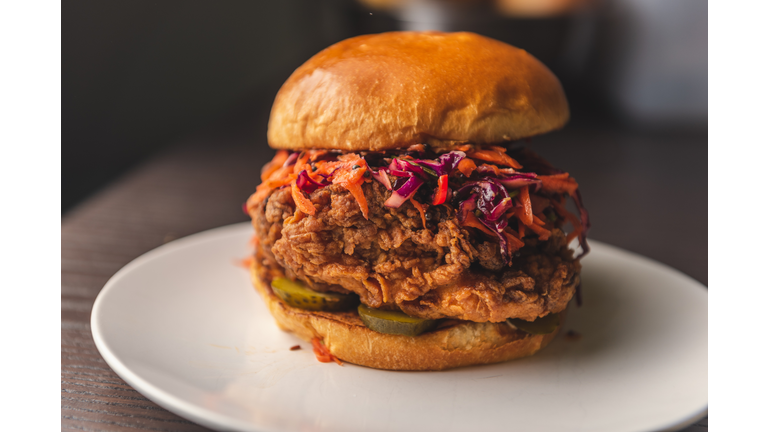 Fried Chicken Sandwich on Brioche