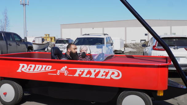Massive Road Legal Radio Flyer Red Wagon up for Auction 
