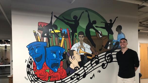 Ontario High School Student Unveils Mural At Richland Academy of the Arts