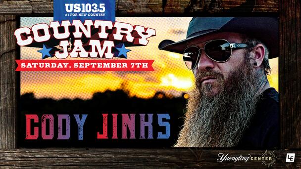 US103.5 Presents Country Jam Featuring Cody Jinks at Yuengling Center