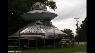 Watch: South Carolina's Iconic 'UFO Welcome Center' Destroyed by Fire