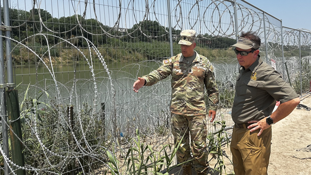Landry Visits Southern Border In Texas