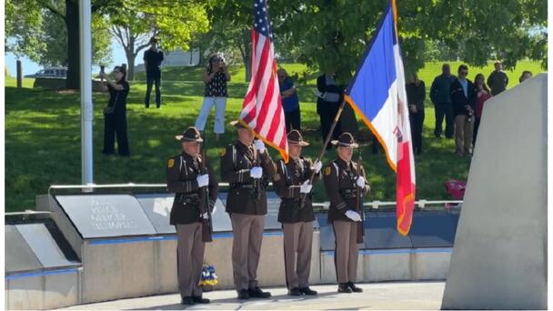 Des Moines, Algona Officers Honored At Iowa Peace Officers Memorial