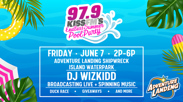 97.9 KISS FM's Endless Summer Pool Party At Adventure Landing Shipwreck Island Waterpark!