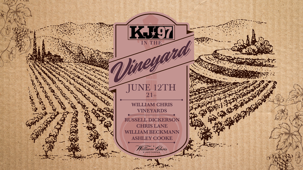 KJ In The Vineyard Is Back! June 12th At William Chris Vineyard!