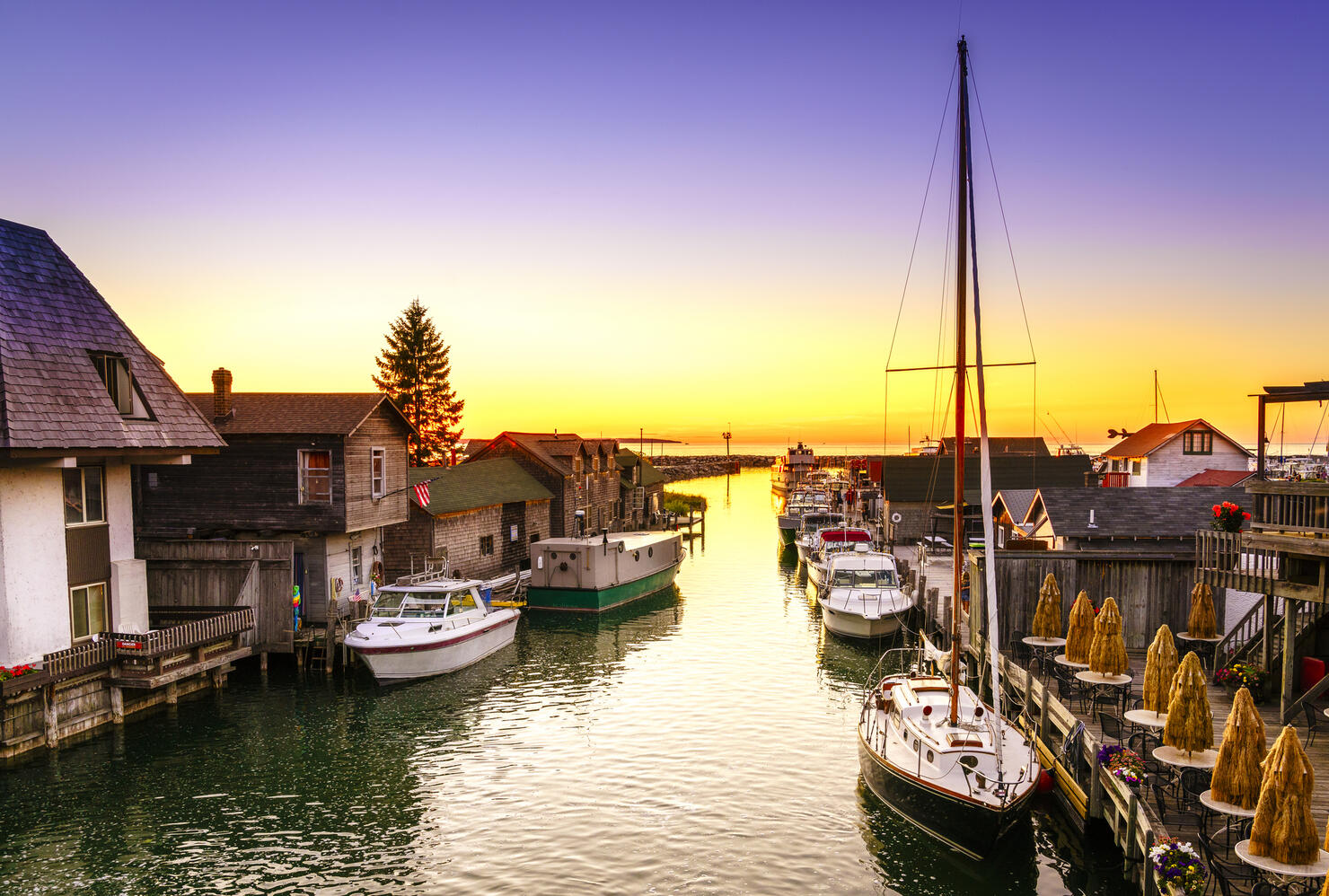 Sunset in Leland, Michigan