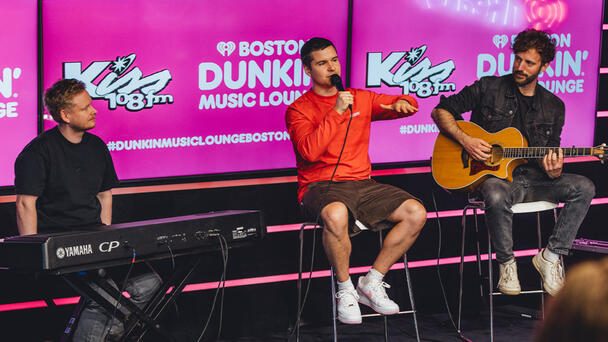 Lukas Graham Performs in Kiss 108's Boston Dunkin' Music Lounge