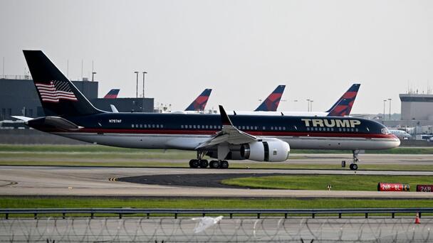 Trump's Private Boeing 757 Clips Another Plane At Airport