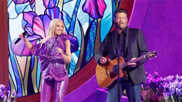 Blake Shelton & Gwen Stefani's Love Story Blooms On Stage At ACM Awards