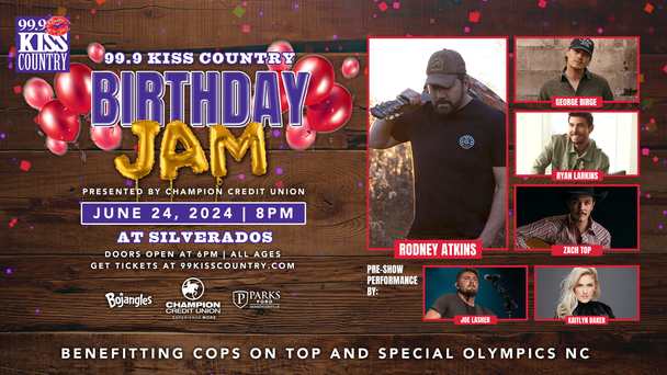 99.9 KISS Country Birthday Jam presented by Champion Credit Union
