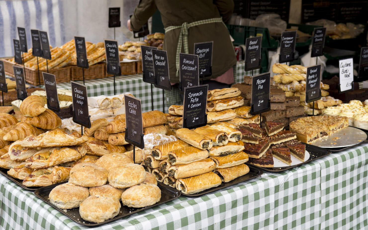 Pastries on a baker's stall
