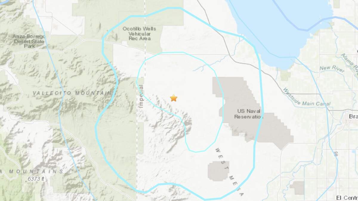 4.1 An earthquake of magnitude was reported in the United States