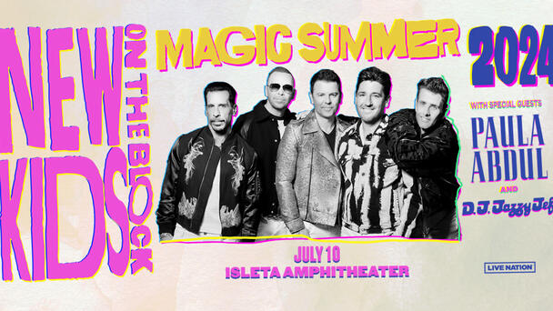 100.3 The Peak welcomes NKOTB to Isleta Amphitheater!  Keep listening to win your tickets!