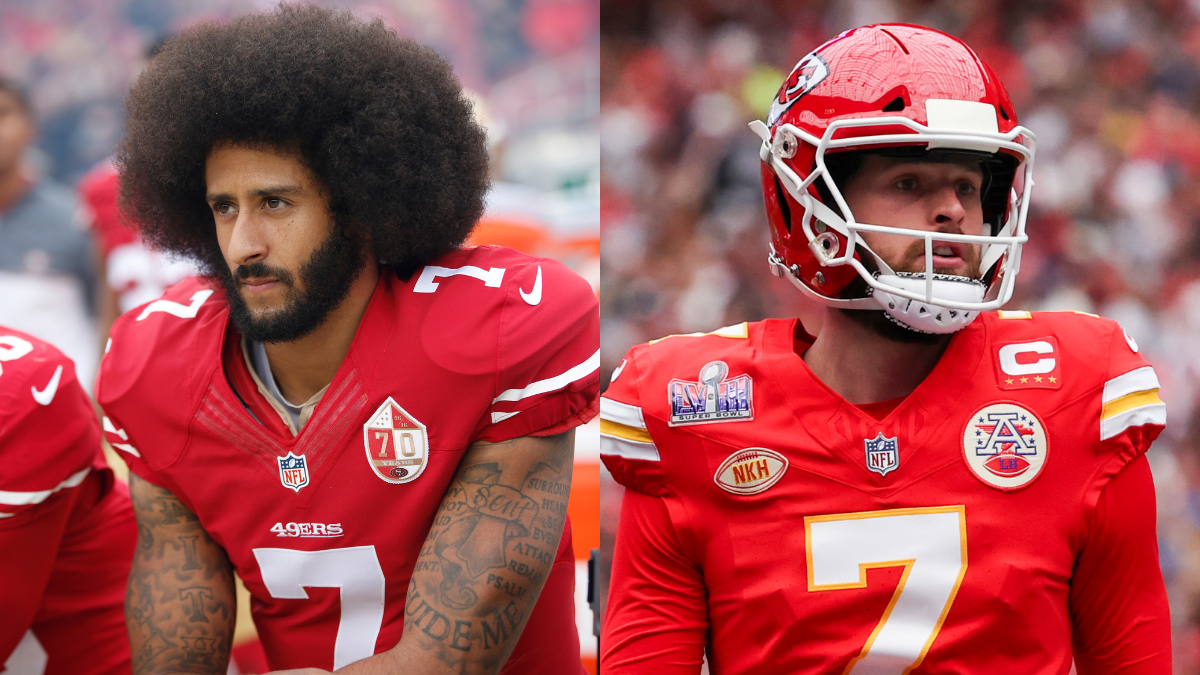 Fans Call Out Hypocrisy In Reaction To Colin Kaepernick Vs. Harrison Butker  | iHeart