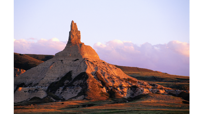 Sunset at Chimney Rock.