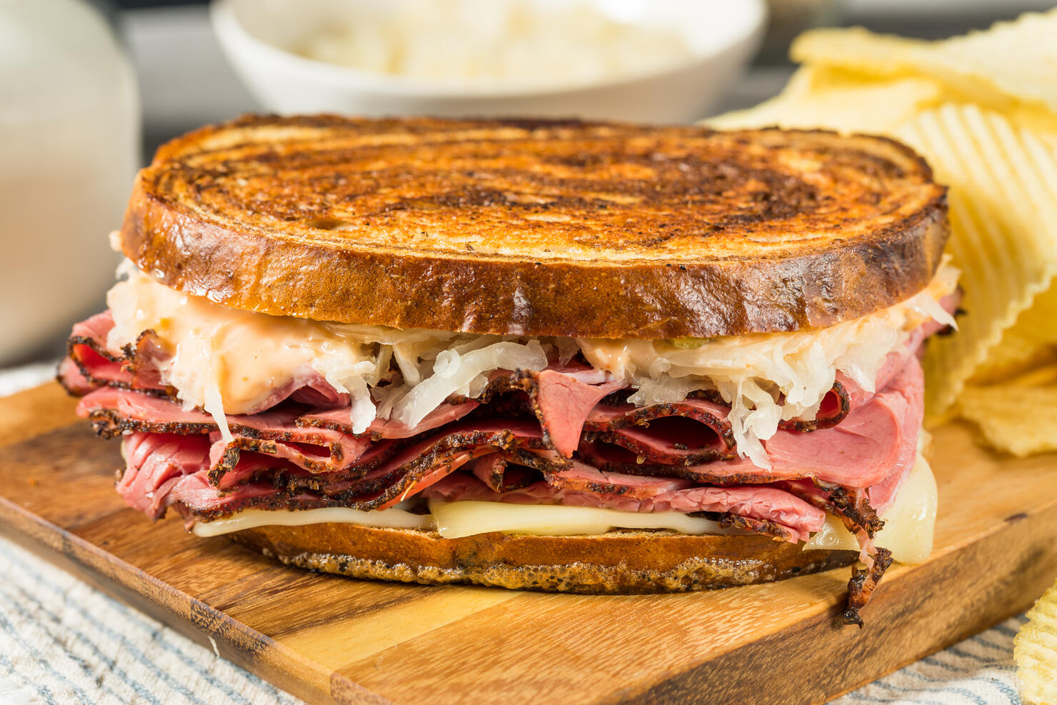 Homemade Russian Reuben Sandwich