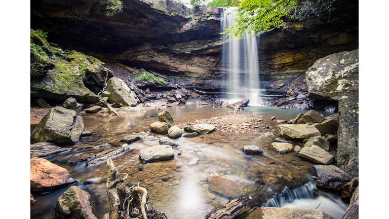 View of scenic waterfall, Pittsburgh, Pennsylvania, USA