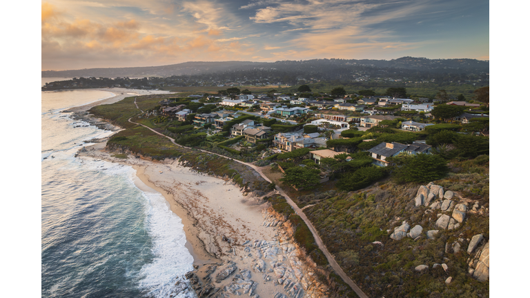 Homes On Ribera Beach In Carmel, California
