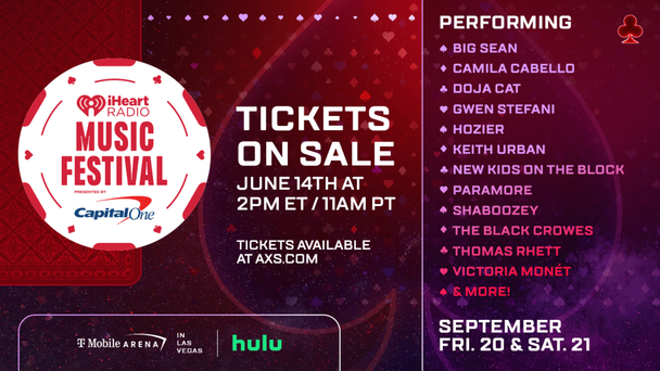 Our iHeartRadio Music Festival Returns To Las Vegas On September 20 and 21!