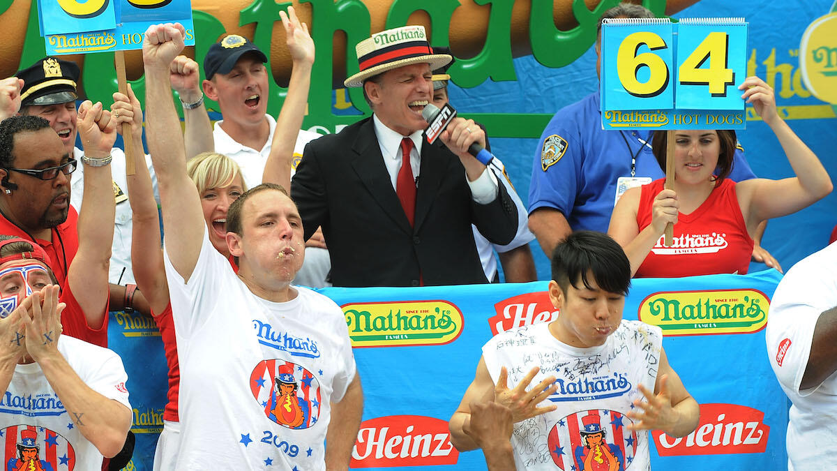 Joey Chestnut, Kobayashi Set To Compete Amid Nathan's Ban | iHeart