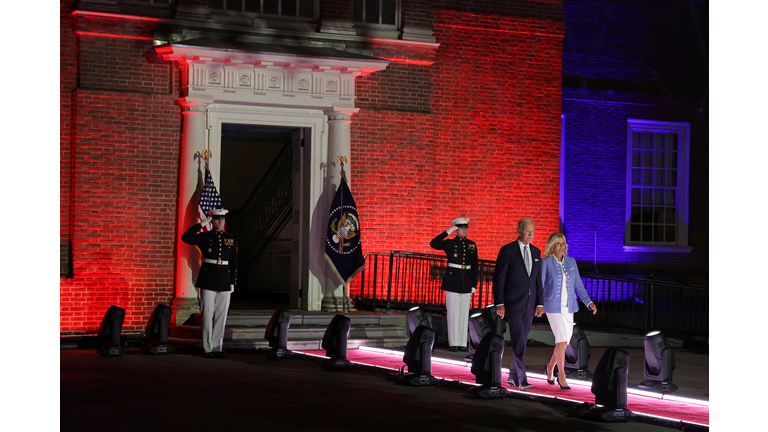 President Biden During Primetime Speech Outside Philadelphia's Independence National Historical Park