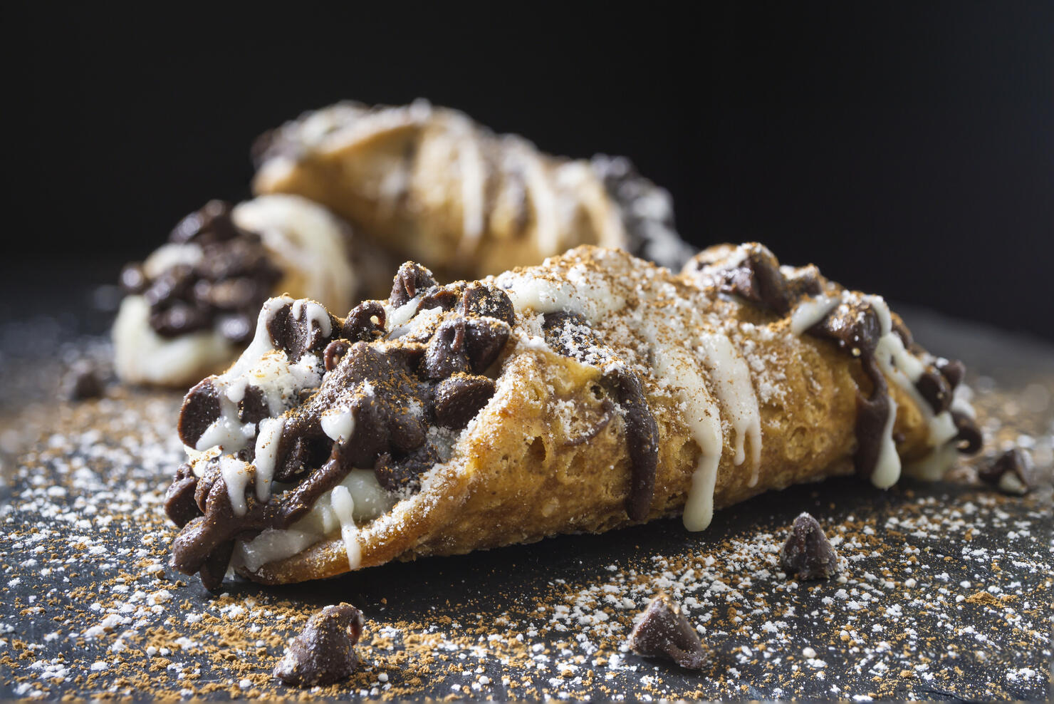 Italian cannoli pastry