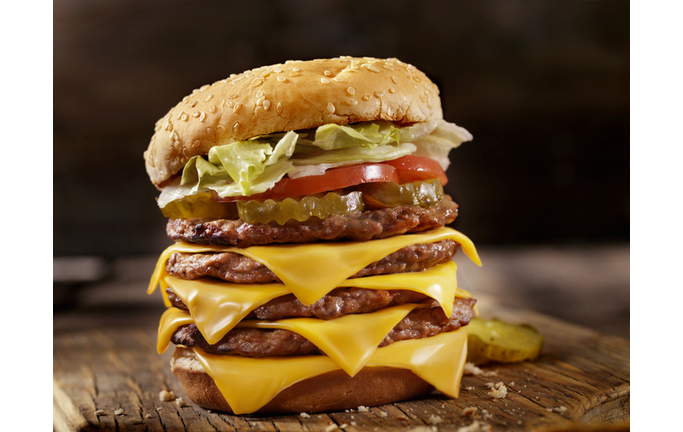 Deluxe Quadruple Cheeseburger