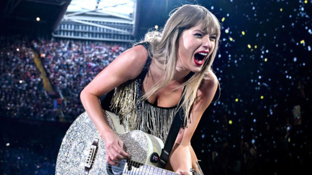 WATCH: Taylor Swift swallows a bug mid-song during latest Eras tour