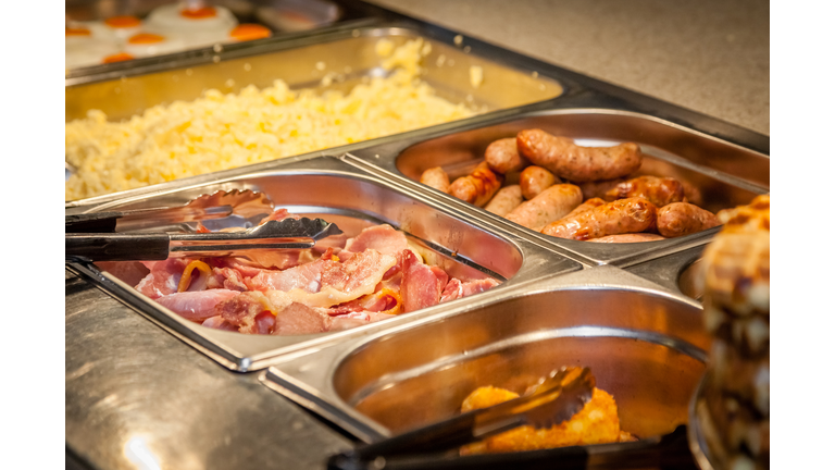 Hot breakfast counter