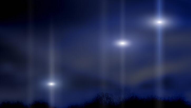 Canadian Couple Film Curious Group of Pulsating UFOs Hovering Over River