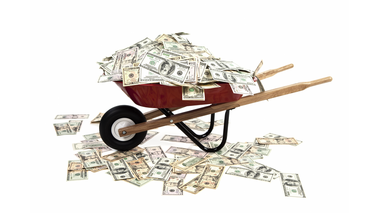 Wheelbarrow Full of Money