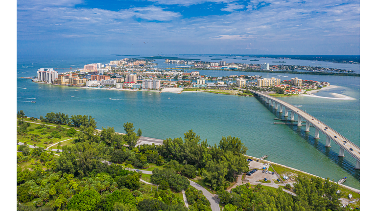 Clearwater Beach, Florida Aerial Drone
