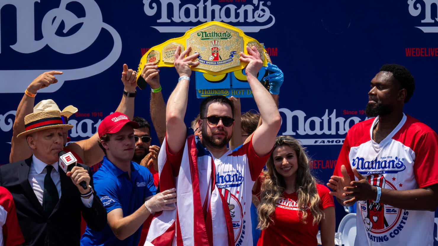 Speed Eaters Compete In Nathan's Annual Hot Dog Eating Contest