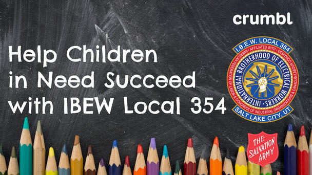 97.1 ZHT and IBEW Local 354 want to “Help Children In Need Succeed” with support from The Salvation Army